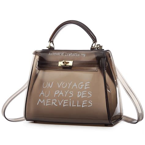 un voyage bag clear hermes